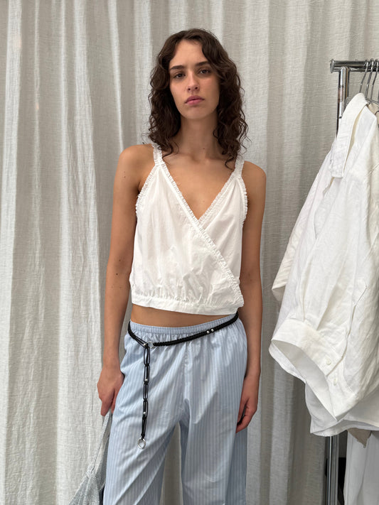 Overlie Top - White