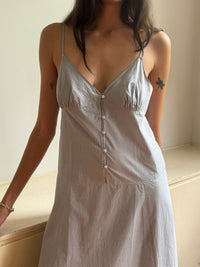 Double Seam Dress - Sky Stripe