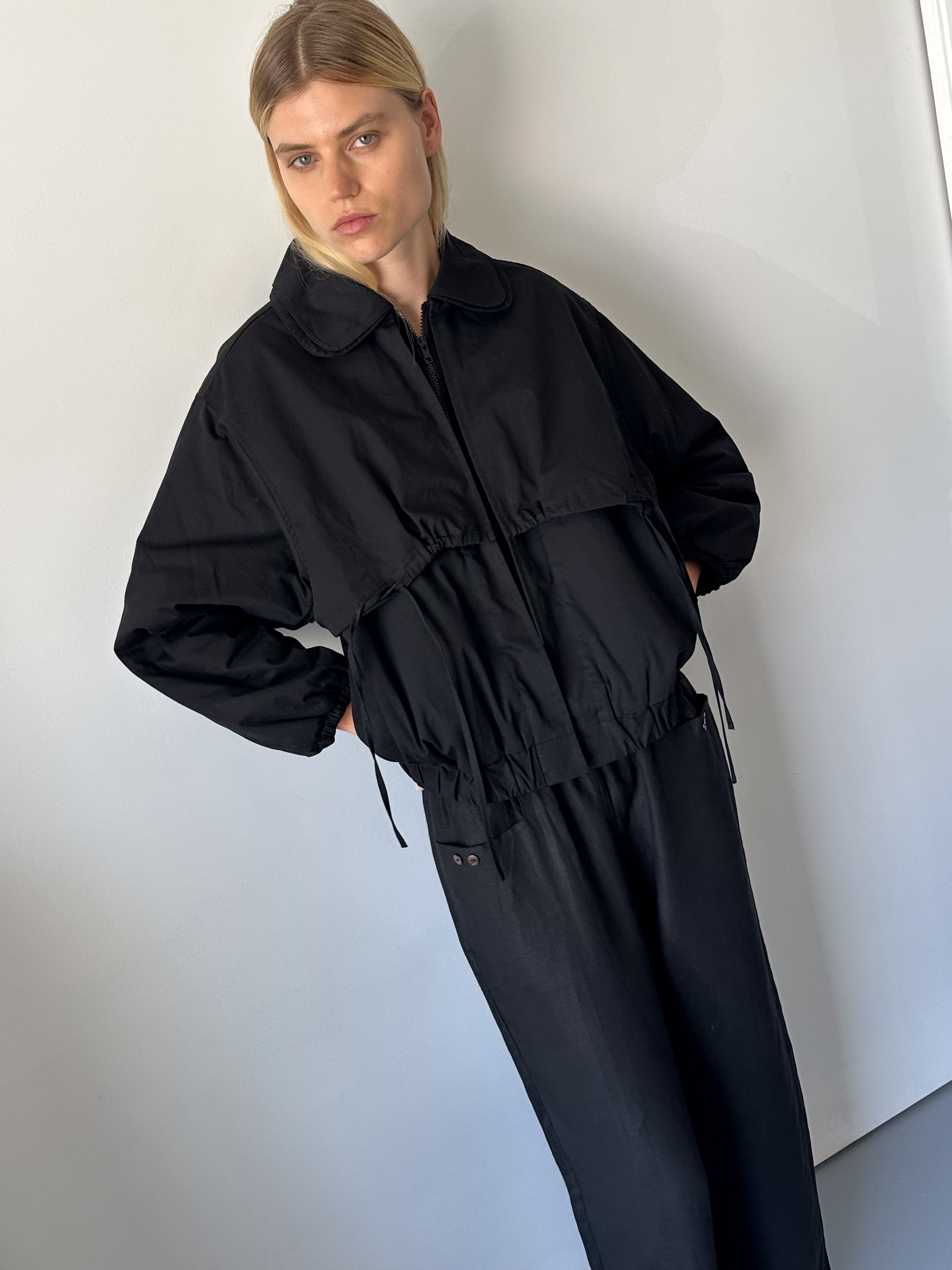 Double Layered Jacket - Black – Deiji Studios US