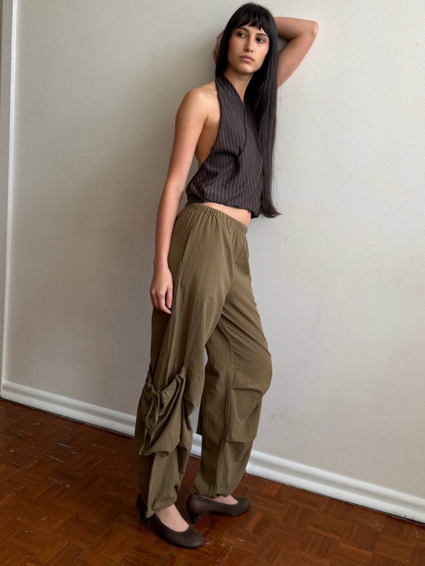 Drawcord Pocket Pant - Khaki