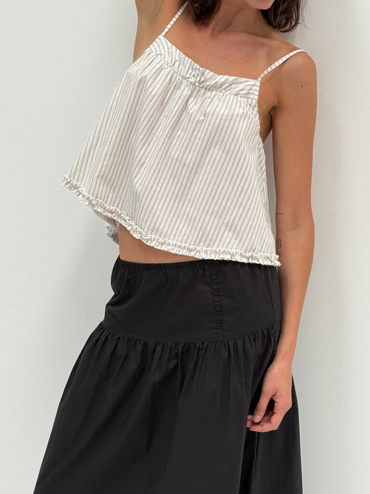 Button Skirt - Black
