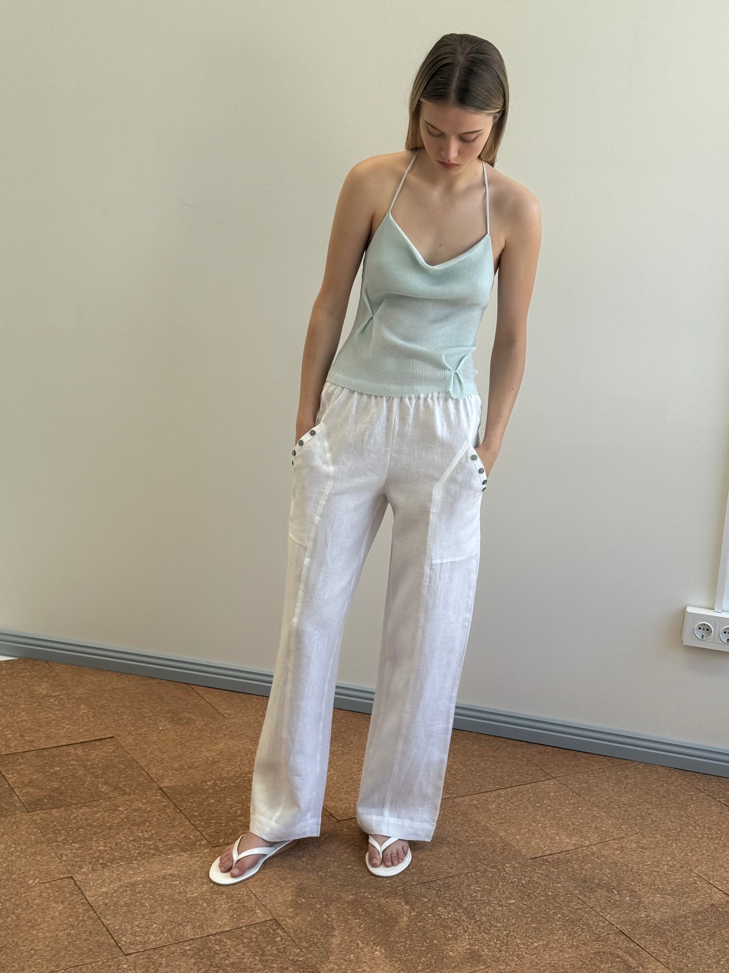 Angle Pocket Pant - White