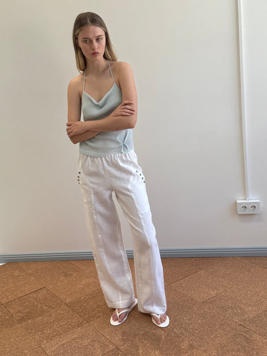 Angle Pocket Pant - White