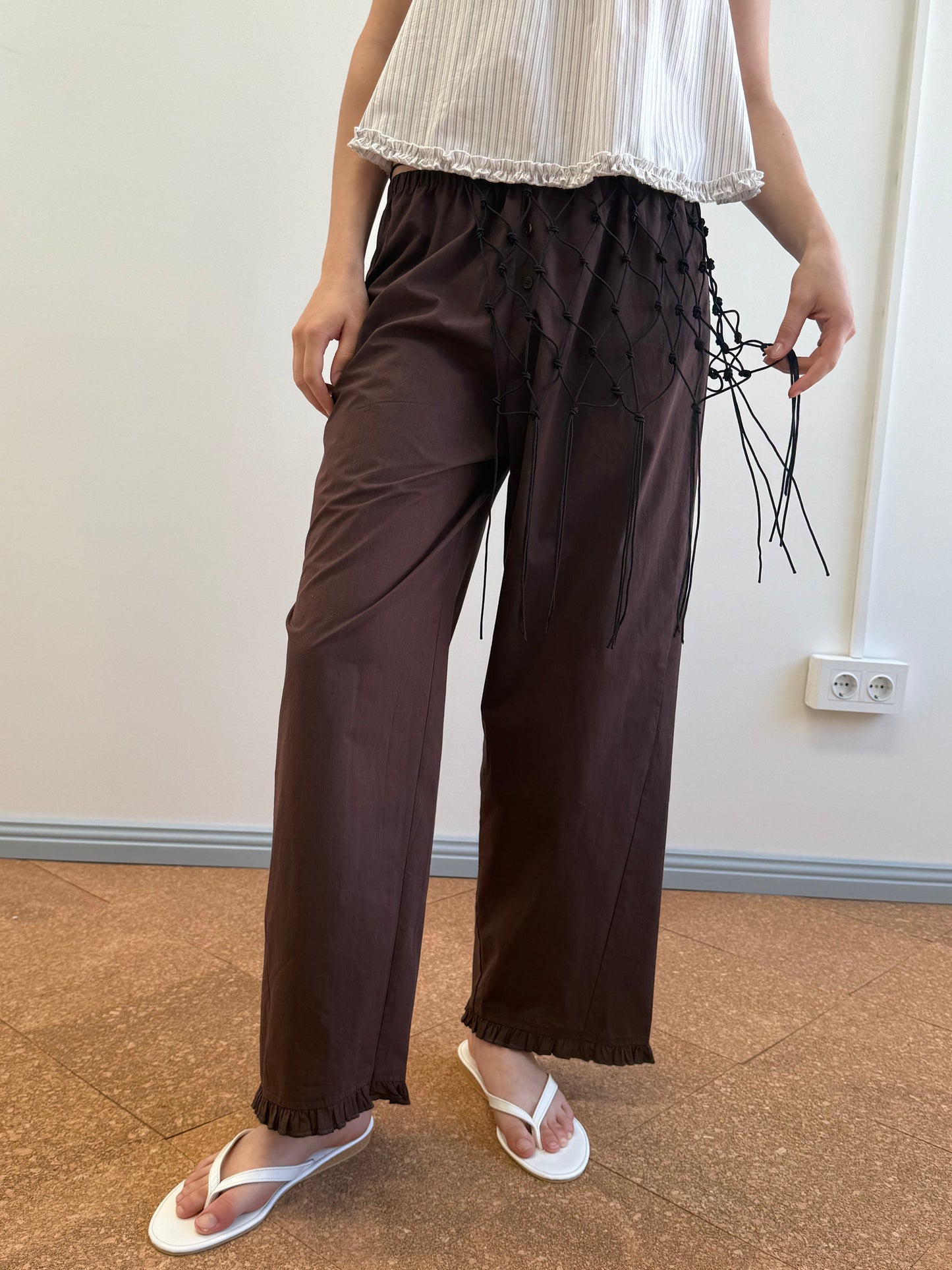 Flounce Pant - Umber