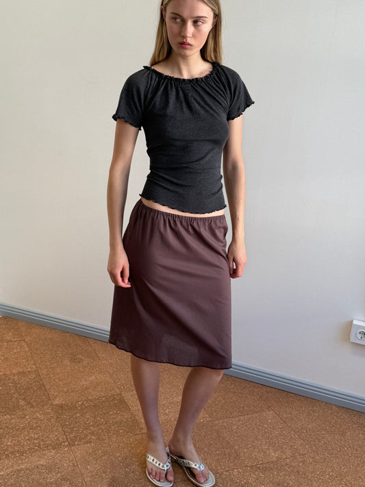 Simple Skirt - Raisin