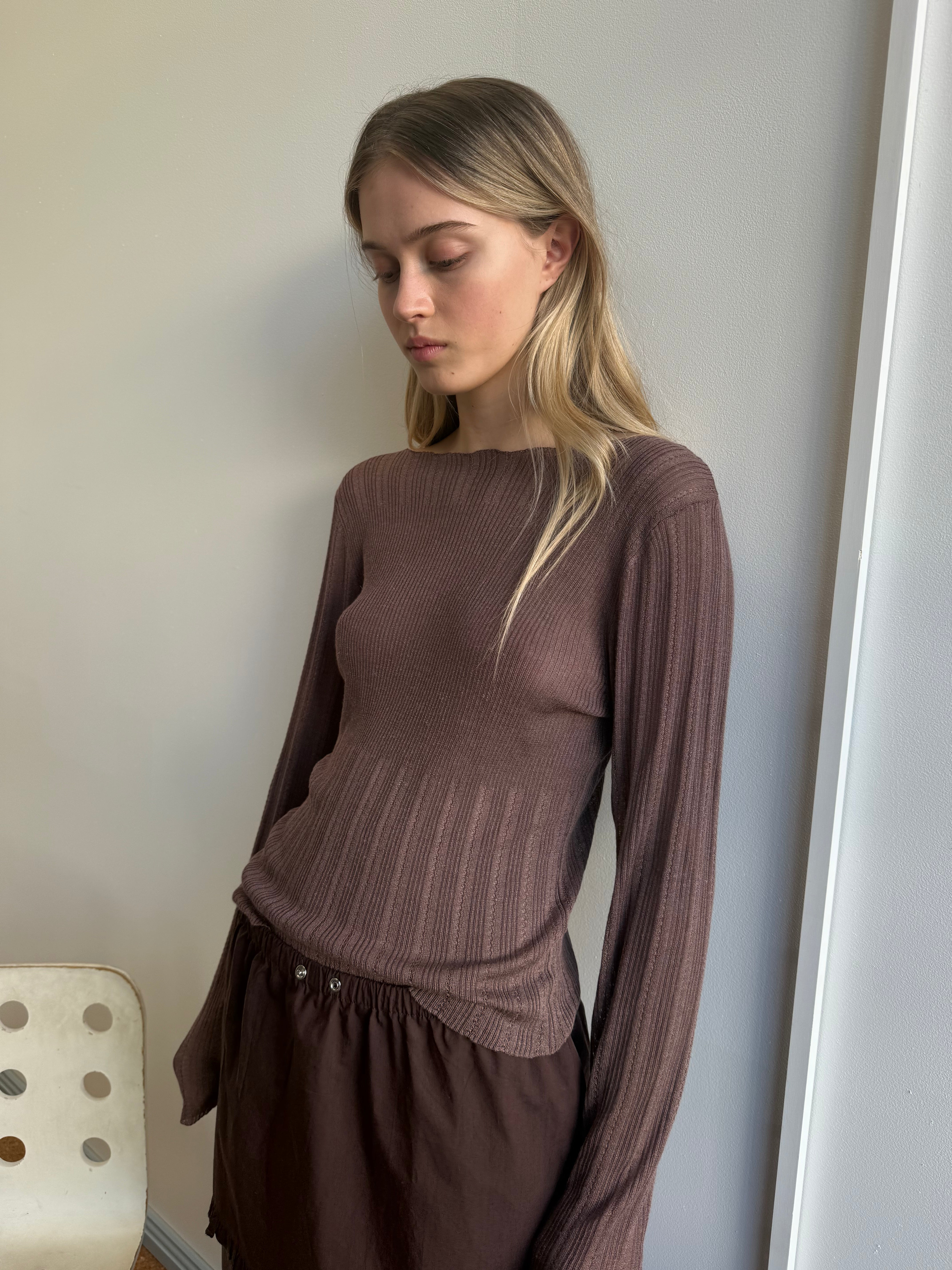 Open Work Longsleeve - Hazel – Deiji Studios US