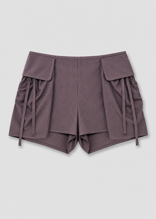 Micro Pocket Short - Mulberry Stripe