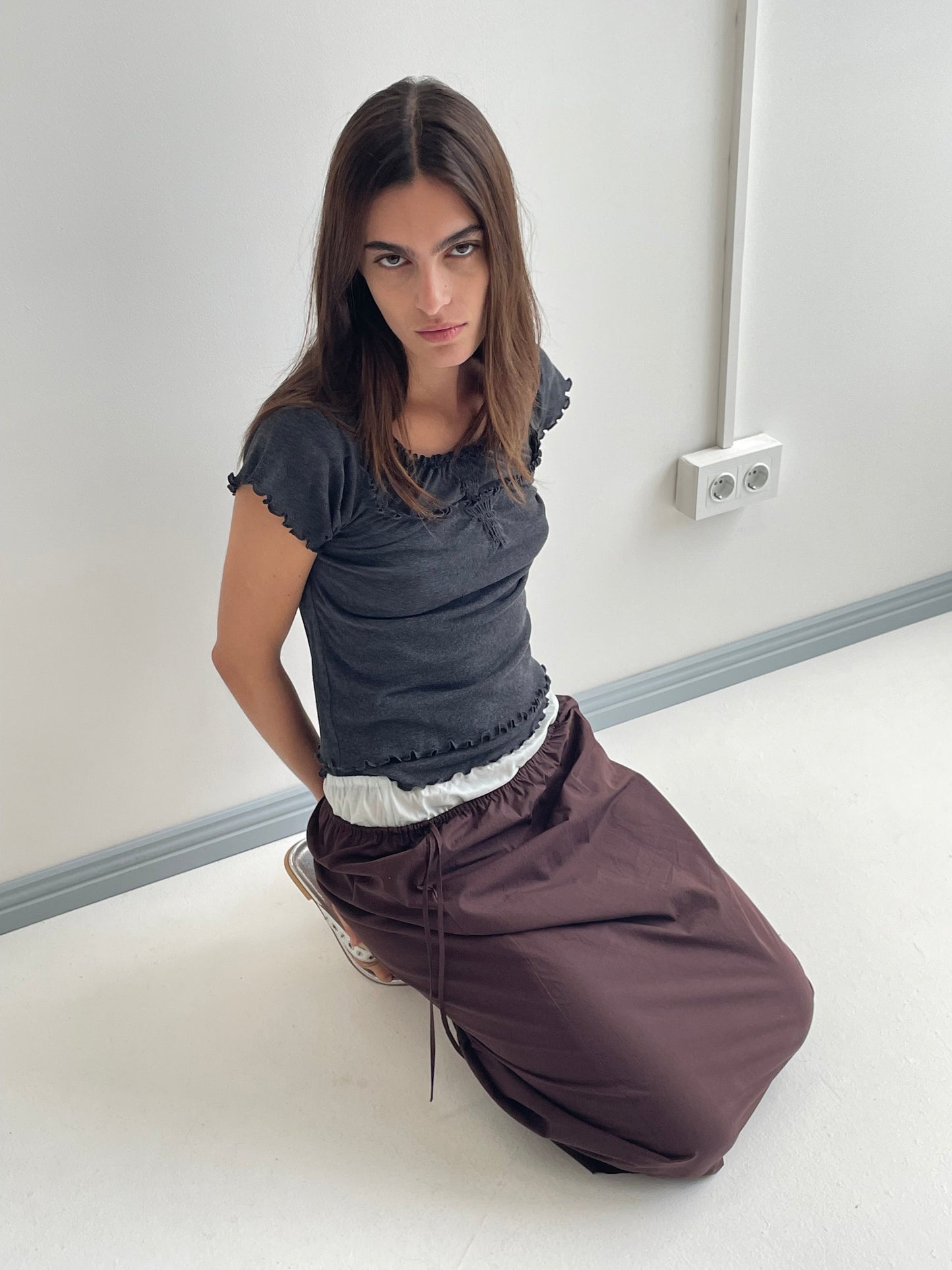 Mid Day Skirt  - Umber