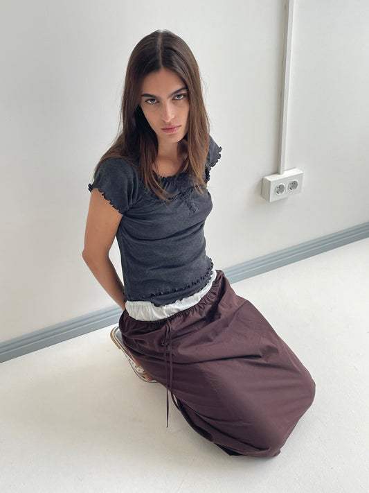 Mid Day Skirt  - Umber