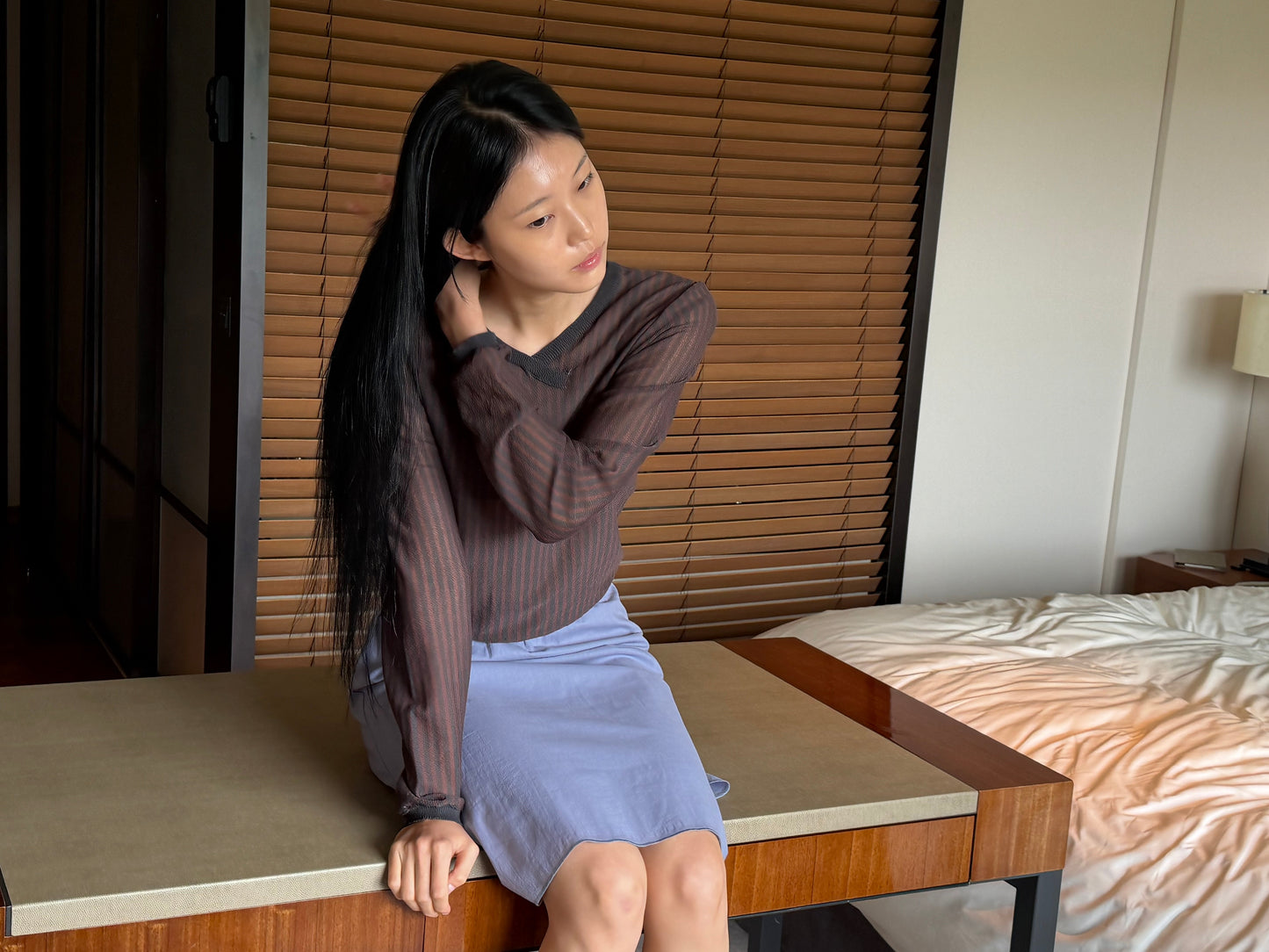 Stripe Longsleeve - Brown Grey Stripe