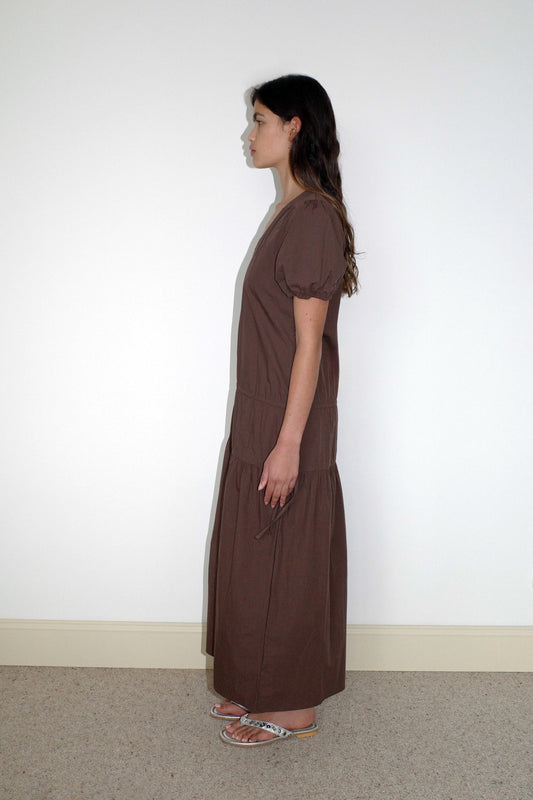 Waistcord Dress - Carob Check