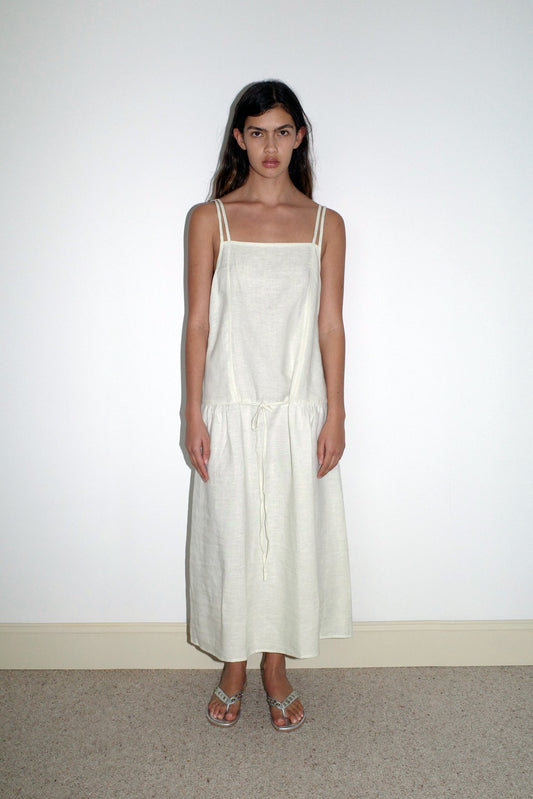 Linen Strap Dress - Pastel Pistachio