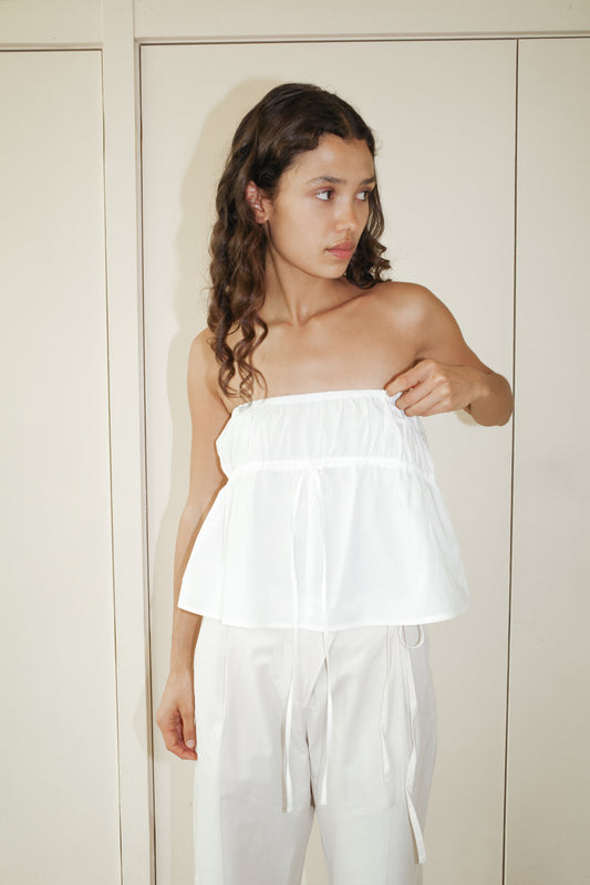 Strapless Cotton Top