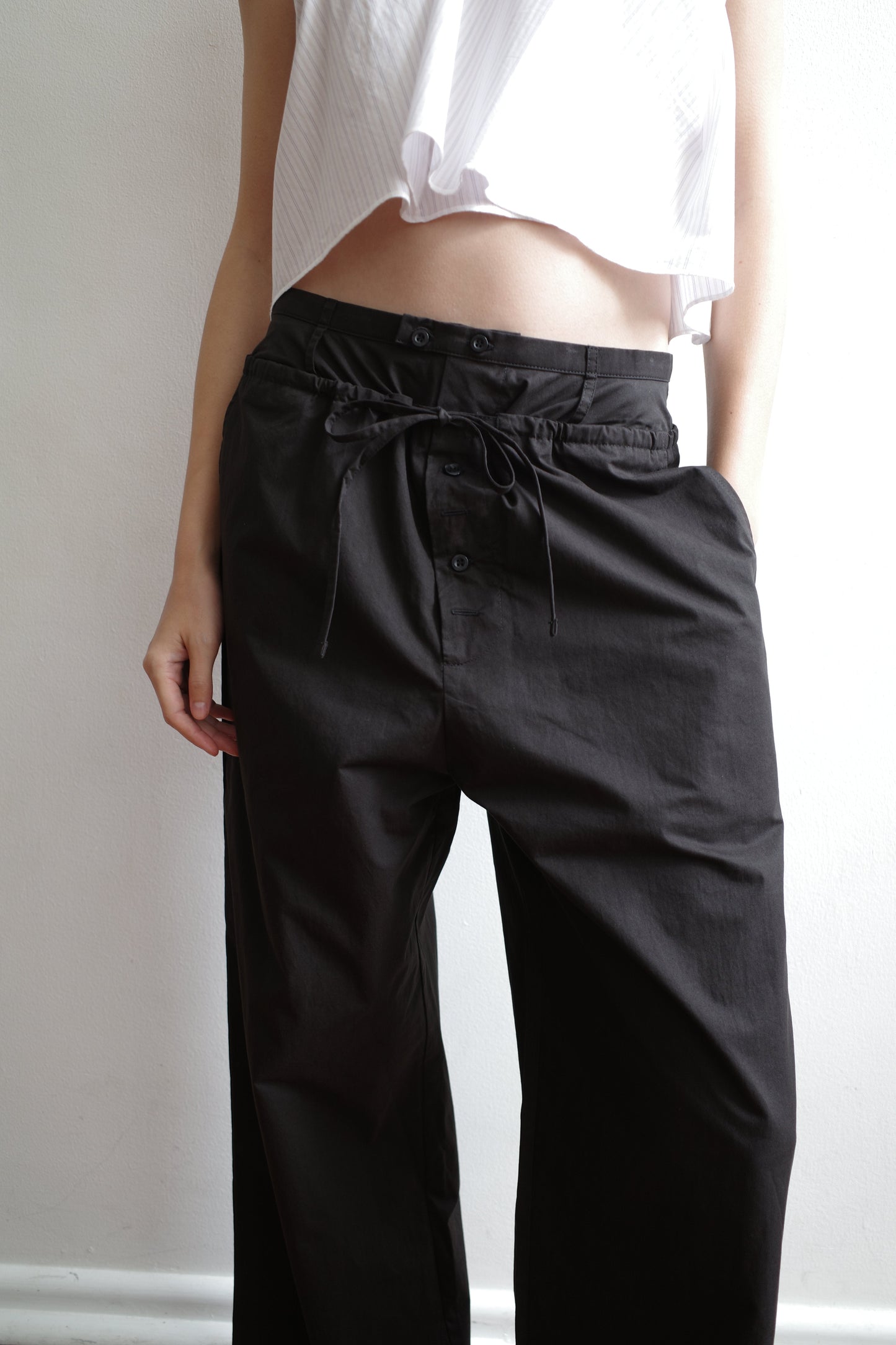 Two Band Pant  - Black