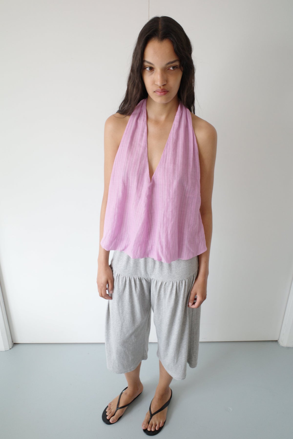 Mid Jersey Lounger - Grey