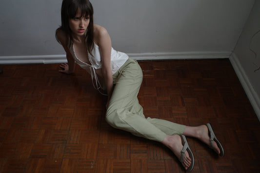 Cross Tie Pant -Sage Stone