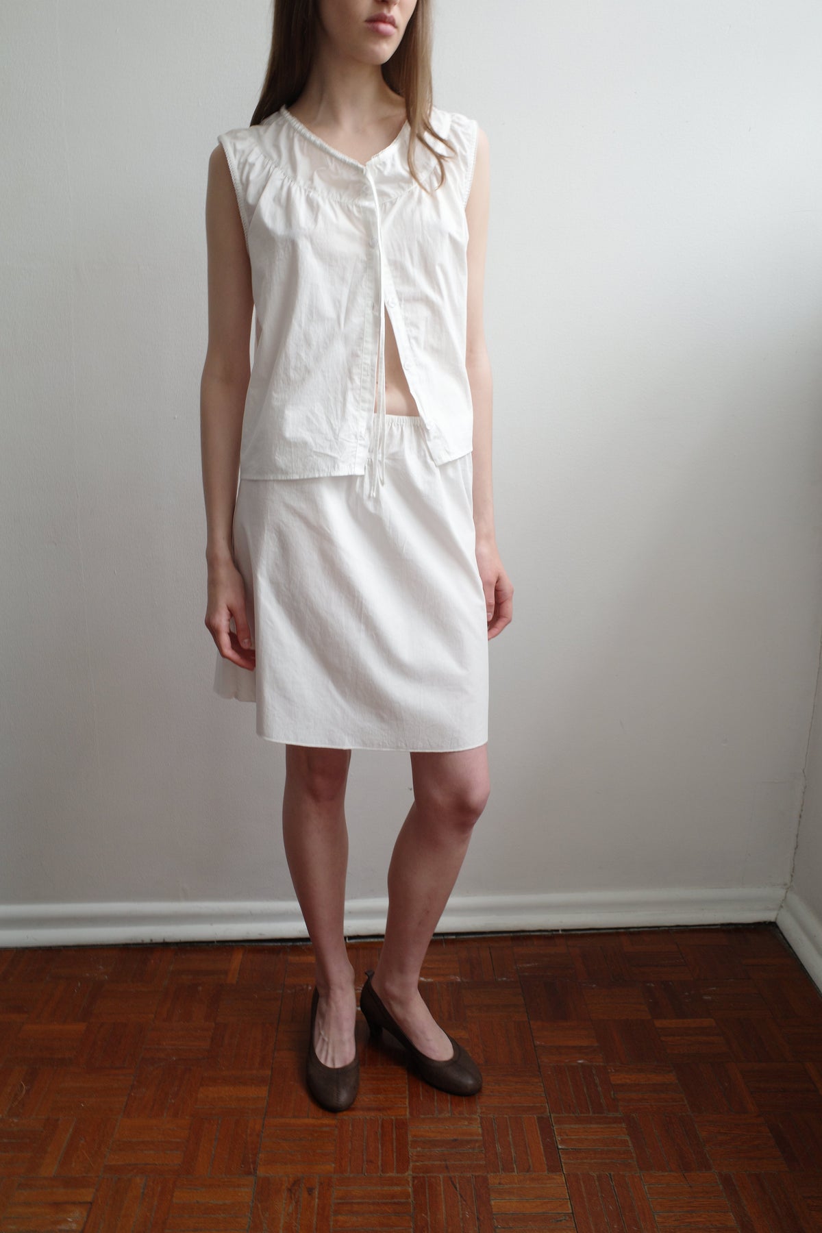 Ribbon Skirt - White