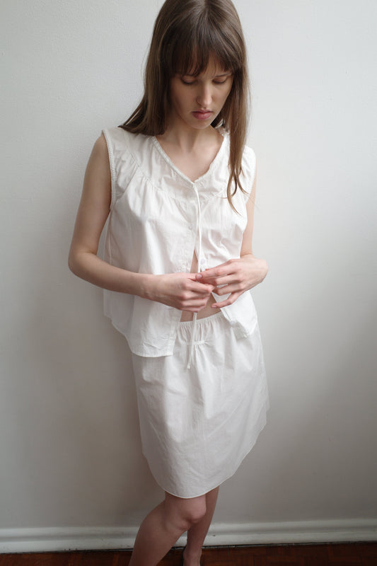 Ribbon Skirt - White
