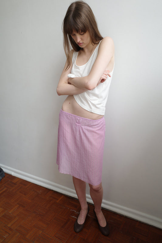 Fine Skirt - Fuchsia Stripe