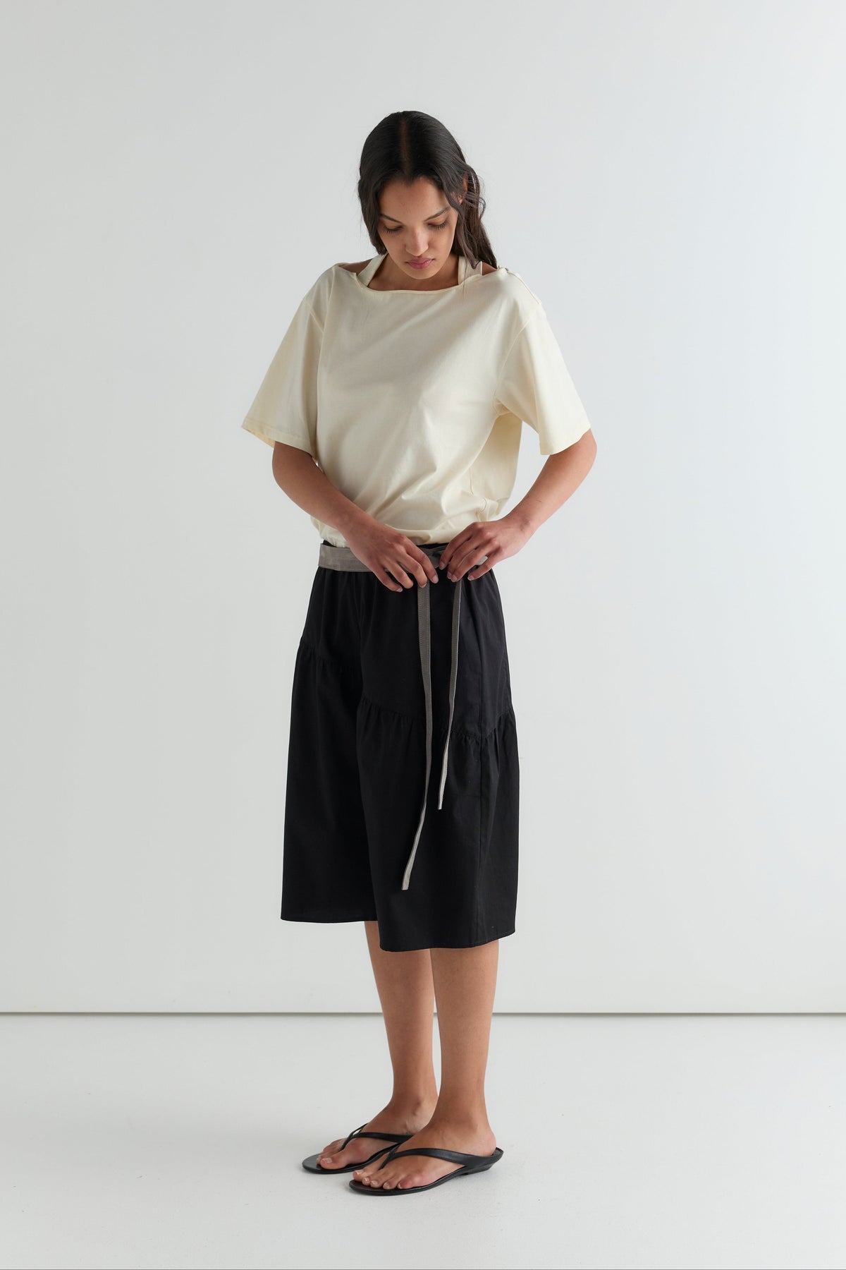 Angled Culotte - Black