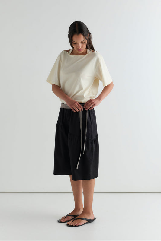 Angled Culotte - Black