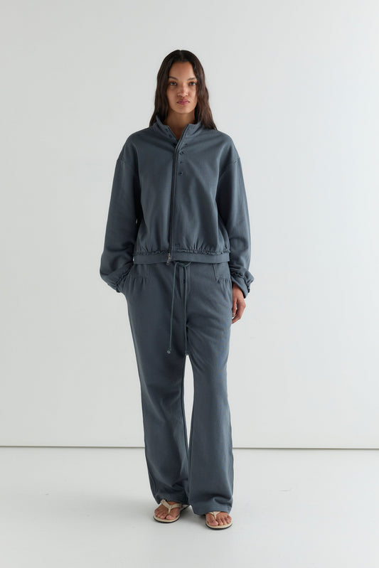 Frill Trackpant - Blue  Slate