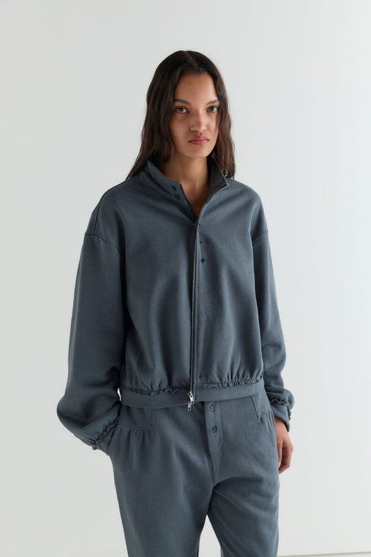 Frill Trackpant - Blue  Slate