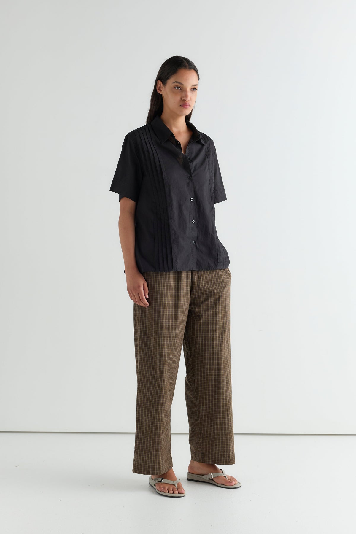 Ease Trouser - Garden Check