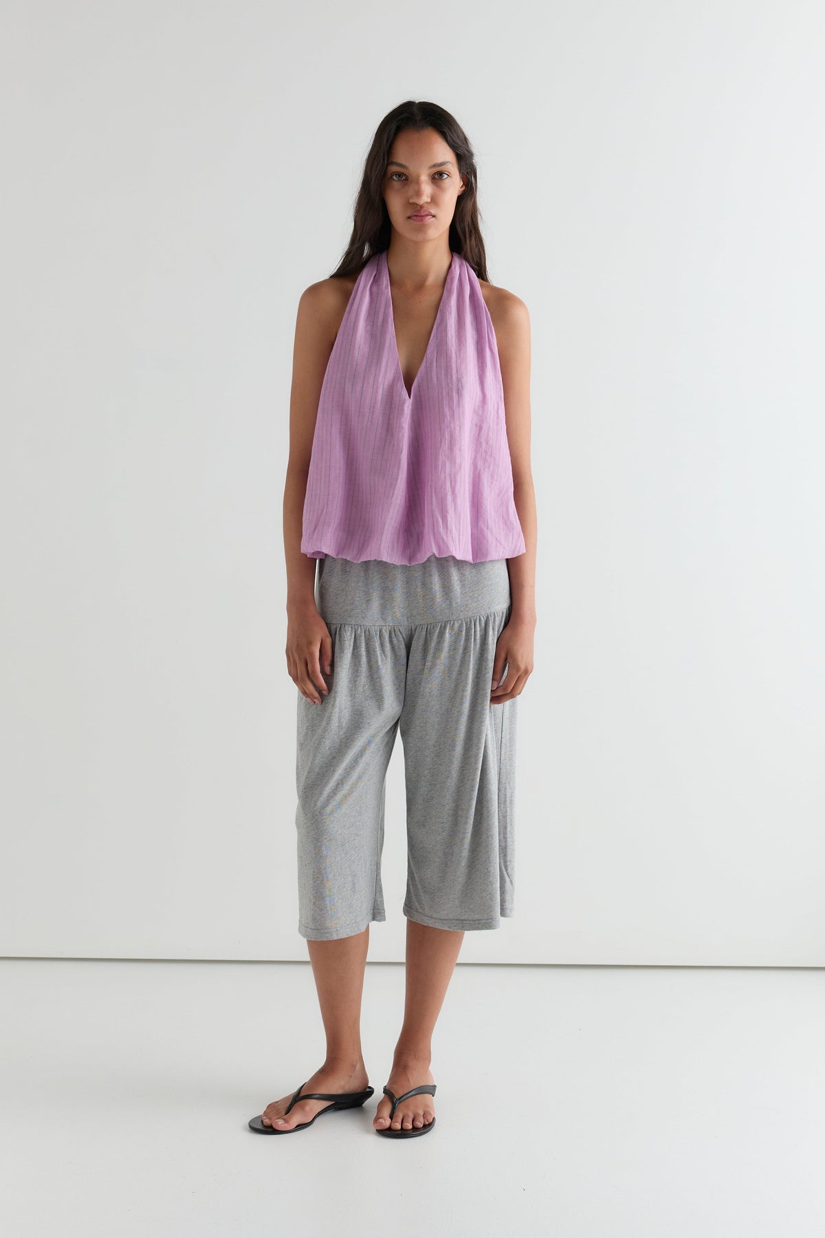 Mid Jersey Lounger - Grey