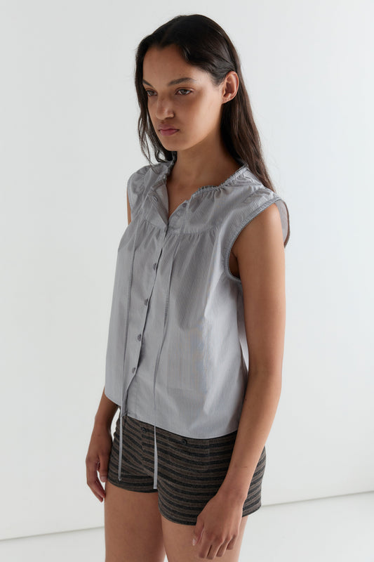 Mini Pocket Short - Brown Stripe