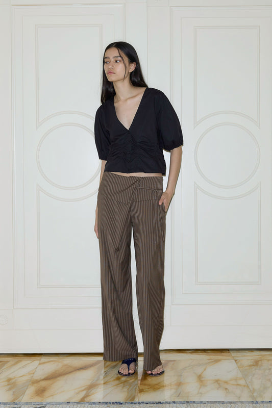 Folded Wool Pant