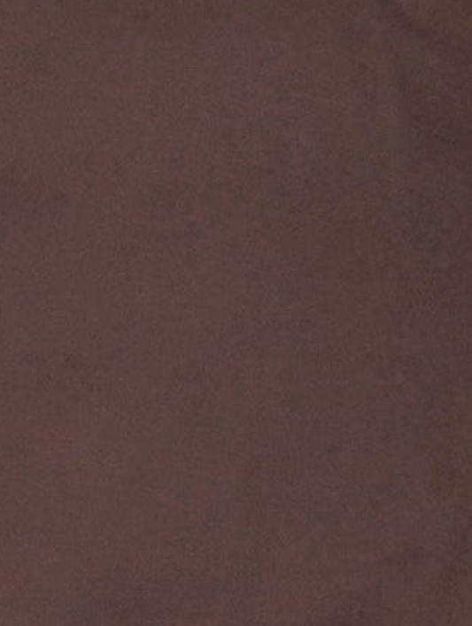 A close-up of a plain, solid brown surface with soft shading and subtle texture, reminiscent of the gentle fabric of the Cotton Flounce 3/4 Sleeve - Brown top.