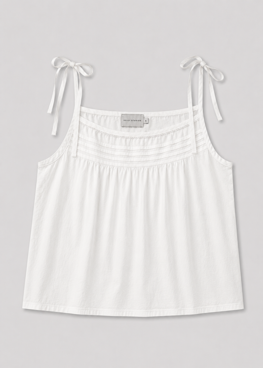 Tied Cami - White