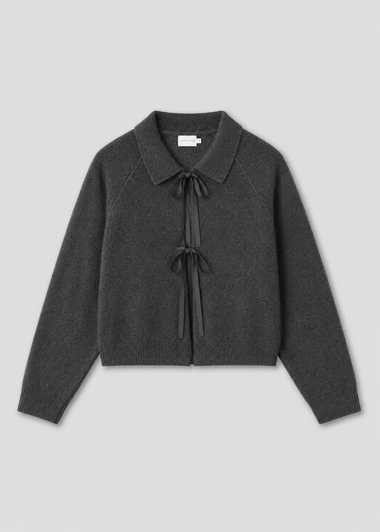 Box Cardigan - Charcoal