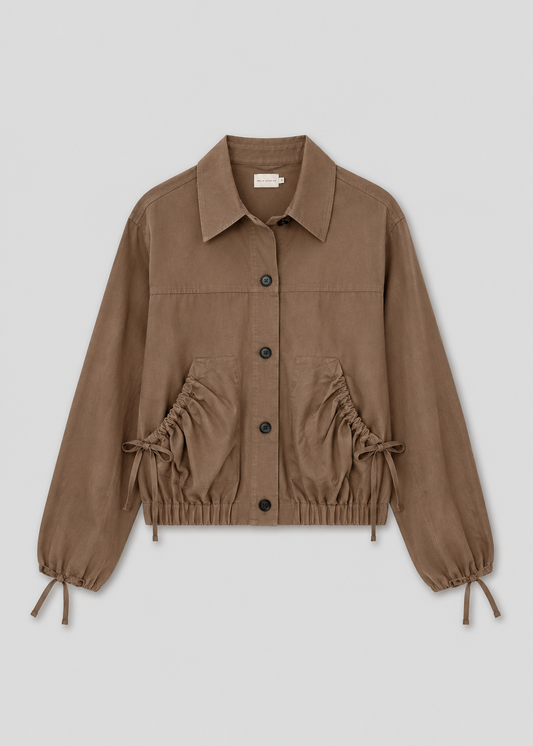 Button Up Jacket - Brown