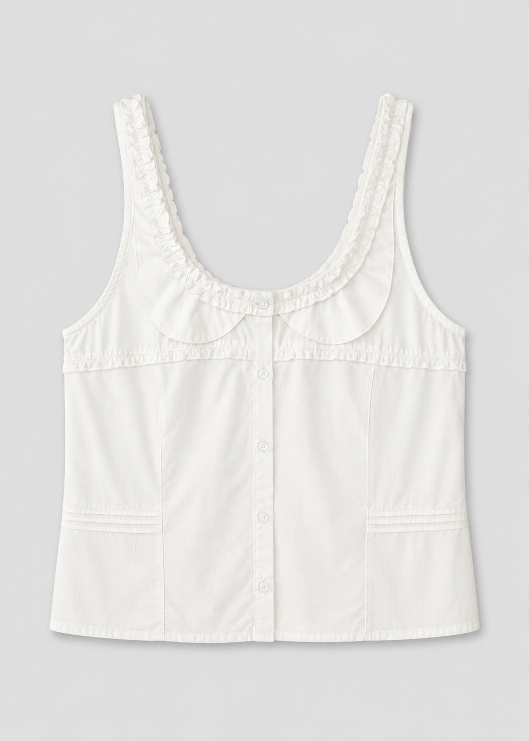 Frills Top - White