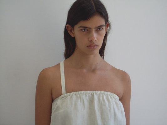Button Strap Top - Pastel Pistachio