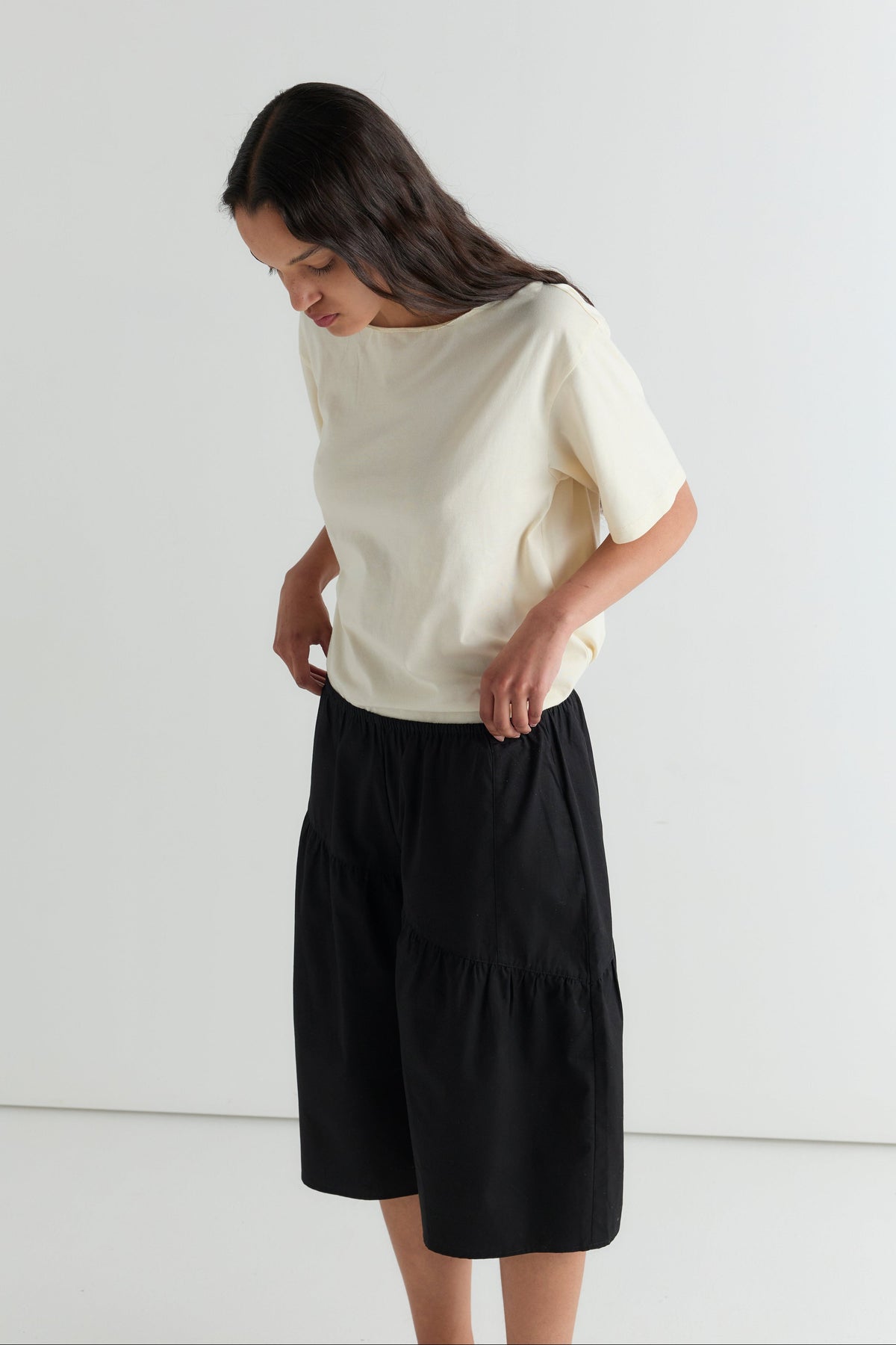 Angled Culotte - Black