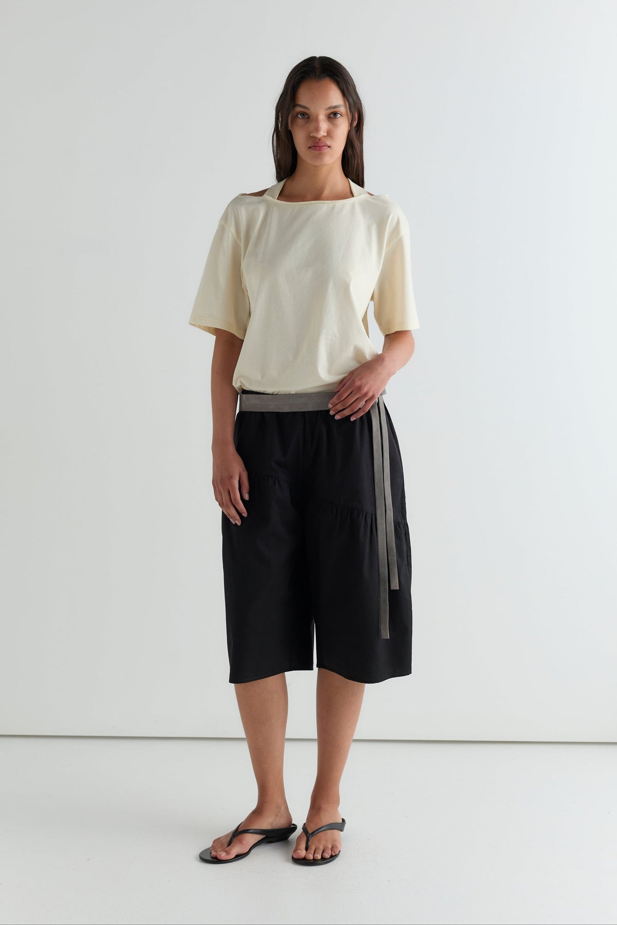Angled Culotte - Black