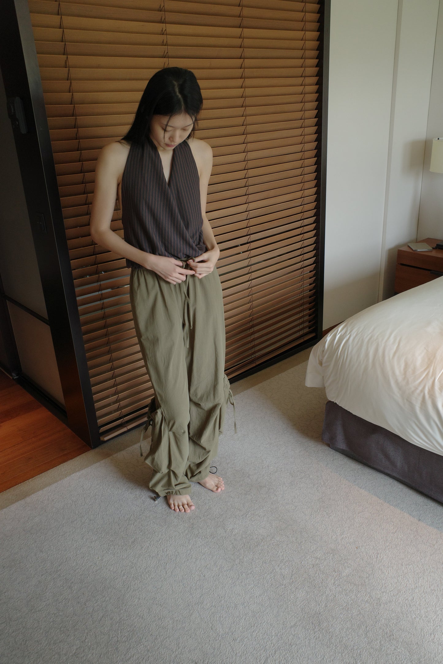 Drawcord Pocket Pant - Khaki