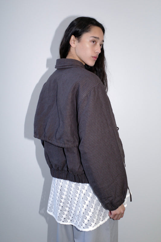 Double Layered Jacket - Slate Check
