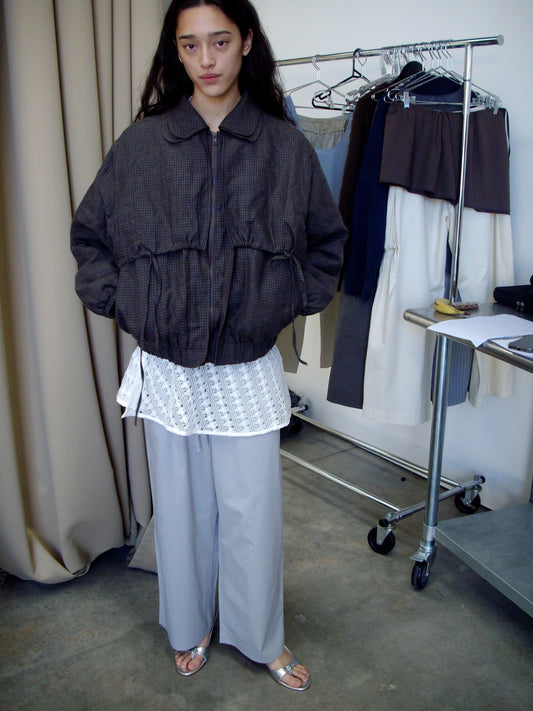 Double Layered Jacket - Slate Check